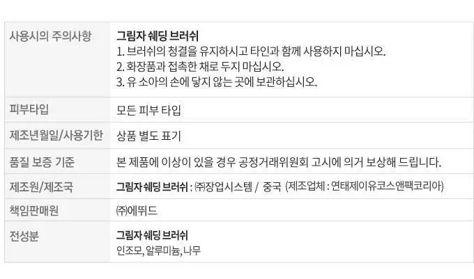 [조효진개발] 에뛰드 그림자 쉐딩 브러쉬 3종 택1 상세페이지 16